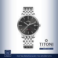 นาฬิกา Titoni Line 1919 40mm Black Dial Stainless Bracelet (83919 S-576) Avid Time ของแท้ ประกันศูนย์