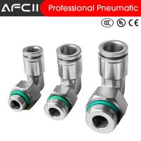 PL G Thread 304 Stainless Steel Joint Pneumatic Quick Coupling Elbow Male Thread 1/8 quot; 1/4 quot; 3/8 quot; 1/2 quot; BSP Trachea Quick Coupling