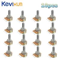 【CW】 10pcs WH148 Linear Potentiometer 15mm Shaft With Nuts And Washers 3pin B1K B2K B5K B10K B20K B50K B100K B250K B500K B1M