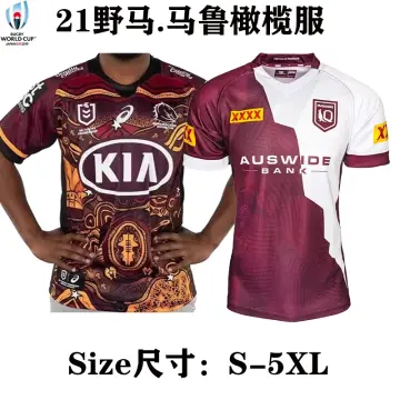 New arrival embroidered jerseys NRL rugby Jersey 2021 Australia Brisbane  Broncos Home away Rugby jerseys shirts shorts Retro shirt