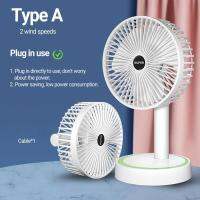 Mini Fan Silent Strong Wind Fodable Desk Handheld USB Charging Mini Fan for Dormitory