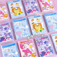 Sanrio มินิปกพลาสติกหนังสือ100พันโน๊ตบุ๊คนักเรียนหน้าสีของที่ระลึกแบบพกพากระเป๋าหนังสือค่าสีสูงหนังสือขนาดเล็ก