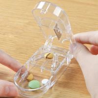 Medicine Pill Cutter Portable Drug Box Medicine Splitter Divide Small Medicine Box Health Care Pills Case Medicine Storage Box