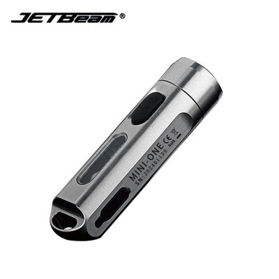 JETBEAM MINI-ONE Keychain Light 500LMS 365nm 5-Colors USB Rechargeable Stainless Steel Portable UV Flashlight Outdoor Lighting