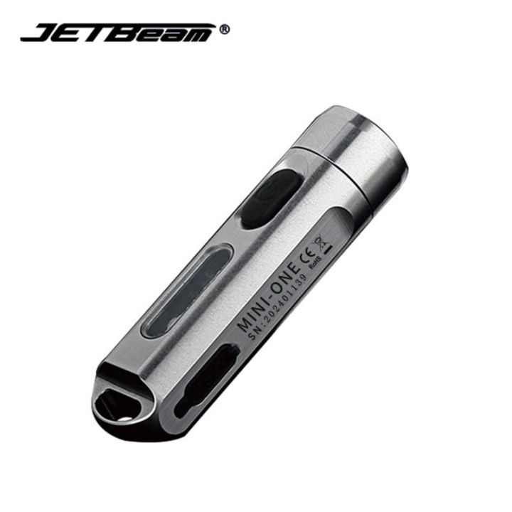 jetbeam-mini-one-keychain-light-500lms-365nm-5-colors-usb-rechargeable-stainless-steel-portable-uv-flashlight-outdoor-lighting