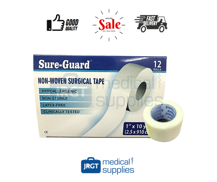 SureGuard NonWoven Surgical Tape 1Inch (1 Box 12pcs) Lazada PH