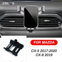 [Hot K] ที่จับโทรศัพท์มือถือรถสำหรับ CX-5 Mazda CX5 2017-2020 CX-8 CX8แรงโน้มถ่วงยืนสมาร์ทโฟนฐานยึดอุปกรณ์นำทางที่ค้ำยันพิเศษ