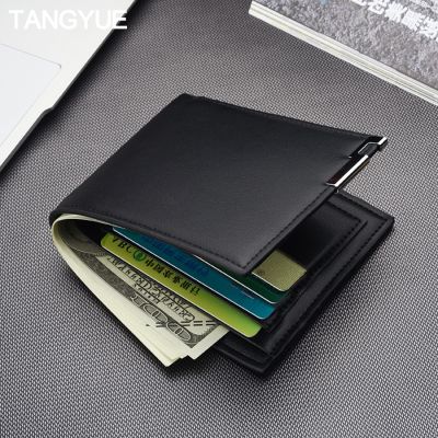 Slim Mens Wallet Male of Leather Small Mini Design Leather Thin Luxury Brand Card Coin Purse for Men Wallets portomonee heren