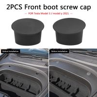 【cw】 1pair 3 Y 2021 Front Storage Screw Protection Cover for Tesla Car Accessories