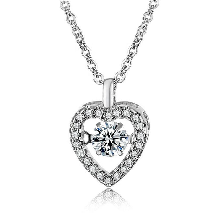 925-loving-heart-in-sterling-silver-pendant-diy-accessories-pulsatile-heart-smart-clavicle-necklace-womens-all-match-niche-accessories-wholesale
