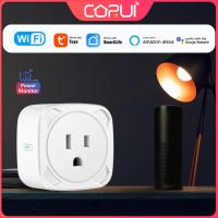 CORUI Tuya WiFi 16A สมาร์ทซ็อกเก็ตสหรัฐสมาร์ท Timming ปลั๊กที่มีการตรวจสอบพลังงานสนับสนุนสมาร์ทชีวิต APP Alexa Home ควบคุม