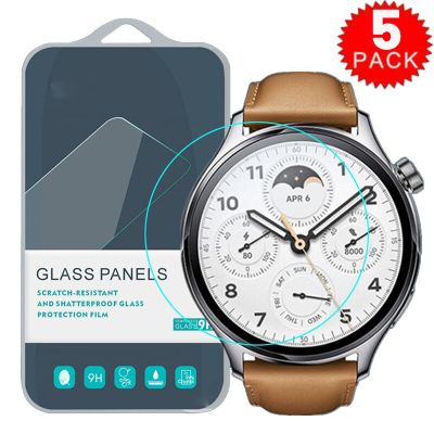5/1Pcs Tempered Glass Protective Film HD Clear Guard For Xiaomi Watch S1/Active/Pro Smart Watch Toughened Screen Protector Cover Nails  Screws Fastene
