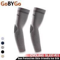 Cycling Sleeves Ice Silk Cool Fell Sun Protection Outdoor Sports Cuff Breathable Skin-friendly Soft Bike Fishing Arm Cover Sleeves