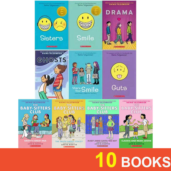 [SG Stock] Raina Telgemeier Series (Sisters, Drama, Smile, Ghosts, Guts ...