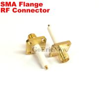 ❁┇¤ 5 pcs RF Coaxial Long SMA Female Square Flange 4 hole Connector Plug