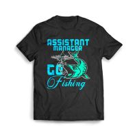 เสื้อผ้าผชเสื้อยืด พิมพ์ลาย istant Manager Go Fishing สําหรับผู้ชายS-5XL  7LBW