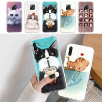 โปร่งใส อ่อนนุ่ม ปก หรับ OPPO Reno 2F 4F 5 2Z 4 5Z 8T Reno 6 6Z 8 5F F9 2 F7 Pro Lite Protective เคสโทรศัพท์ K-42 Cute Cat