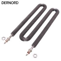 【YD】 DERNORD 220v 2000w 1800w Electric Finned Tubular Air Oven Heating Element with M12 Thread Fin heater