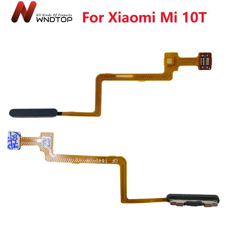 【❉HOT SALE❉】 anlei3 สำหรับ Xiaomi Mi 10T ปุ่มเซ็นเซอร์ลายนิ้วมือเครื่องสแกน M2007j3sy ระบบสัมผัสสายเคเบิ้ลหลักริบบิ้นสำหรับปุ่มโฮม Mi 10T Pro