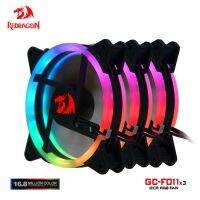 Redragon GC-F011 120mm Computer Case RGB Cooling full color Fan 4Pin Quiet CPU Cooler Desktop PC 6 Pin LED Controller Radiator