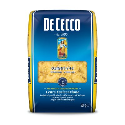 🔖New Arrival🔖 เด เชกโก แกลเล็ตติ พาสต้า เบอร์ 44 จากอิตาลี 500 กรัม - De Cecco Galletti no.44 Pasta from Italy 500g 🔖