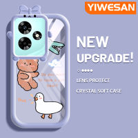 "YIWESAN เคสสำหรับ Infix 30 Pro ขายดี30i ร้อน20 Play 20i ร้อน9 Play เคสการ์ตูนน่ารัก Spof Lion Cat อัพเกรดใหม่เคสมือถือกันกระแทกแบบใสซิลิโคนนิ่มโปร่งใสลายกล้องถ่ายรูปที่สร้างสรรค์ฝาครอบป้องกัน"