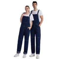 Mens Womens Jeans Washed Full Length Jeans Jumpsuit Hip Hop Straight Leg Jeans Mens Street Wear New Jumpsuit