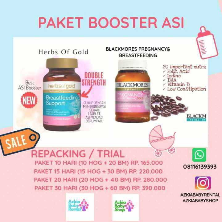 Booster ASI Repacking 30 Tablet HOG + 60 Kapsul BM Pelancar ASI ...