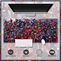 All Iron Man Customised Mouse Pad Gaming Table Mat Stitched Edge Rubber Extended Mousepad Large Stitched Edge Deskpad Computer Desk Mouse Pad