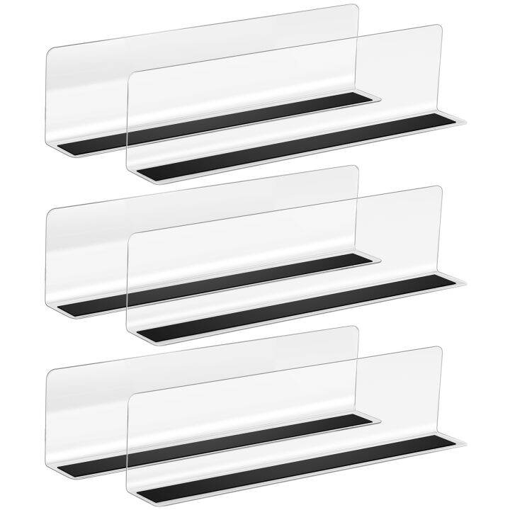 【cw】 Acrylic Plate Dividers Purse Shelves Organizers Shelf Divider