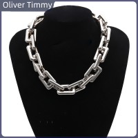 [Oliver Timmy] สร้อยคอโซ่โชกเกอร์ฮิปฮอปแบบพังค์เครื่องประดับแฟชั่นมีเสน่ห์