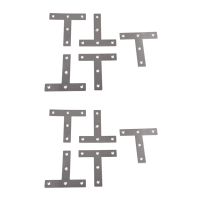 10 Pcs Angle Plate Corner Brace Flat T Shape Repair Bracket 80mm x 80mm