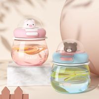 Potbelly Doll Sippy Cup Children Cartoon Plastic Cups With Gallusus Outdoor Portable Leakproof Water Bottles Drinkware