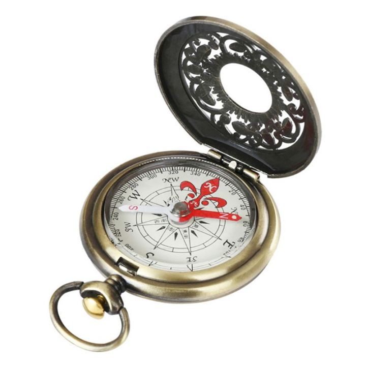 1pc-vintage-bronze-เข็มทิศนาฬิกาพกออกแบบกลางแจ้ง-hiking-navigation-ของขวัญเด็ก