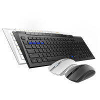 ใหม่ Rapoo 8200M Multi-Mode Silent Wireless Keyboard Mouse Combos BT3.04.0 RF 2.4G สลับระหว่างการเชื่อมต่ออุปกรณ์3เครื่อง