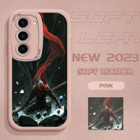 เคสมือถือสำหรับ Samsung Galaxy S23 S23 5ก. + 5ก. S23อัลตร้า5ก. * บางเย็นปลอกหลังหนังราชาลิงปิดหนัง PU