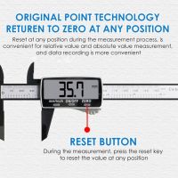 [QQL Hardware Tools] 0-150มม. ดิจิตอลอิเล็กทรอนิกส์เวอร์เนียคาลิปเปอร์หน้าจอ LCD ขนาดใหญ่ความแม่นยำสูงสำหรับภายนอกภายในวัดความลึกมม./นิ้ว