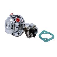 for Chevy Small Block V8 Mechanical Fuel Pump - Two Valve 80 GPH 8 PSI - SBC (262-400) Chrome Car Accessories