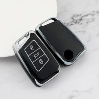 โครงเปลือกนอกเคส Kunci Remote Mobil Tpu สำหรับ Volkswagen Vw Magotan Passat B8กอล์ฟสำหรับ Skoda A7ยอดเยี่ยม Kodiaq อุปกรณ์ป้องกัน