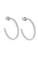 100% PURE SILVER 925 TWISTED SILVER HOOP EARRING STS-21. PERFECT FOR DAILY WEAR AND GORGEOUS FOR SPECIAL EVENT.