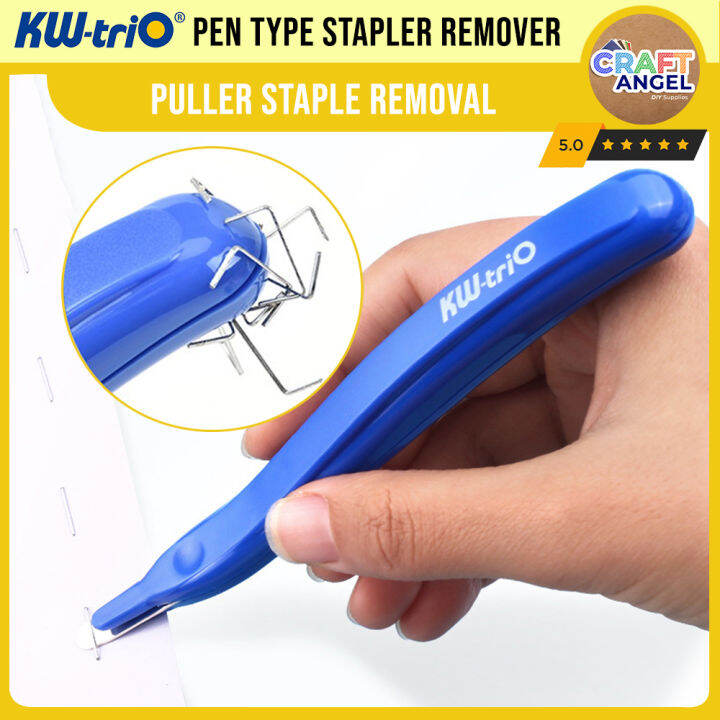 KWTrio Pen Type Stapler Remover Puller Staple Removal, Push Full