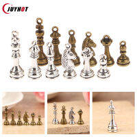 6 ชิ้น/เซ็ต Charms อัศวินหมากรุก Bishop Pawn โบราณจี้ Vintage ทิเบตสีบรอนซ์ DIY สำหรับเครื่องประดับทำด้วยมืออุปกรณ์เสริม-hjgtfjytuert