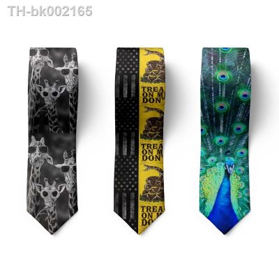 ┋▪❏ Fashion 8 cm Cartoon Creative Man Tie Colorful Funny Peacock Slim Necktie Suit Men Business Wedding Casual Neckties