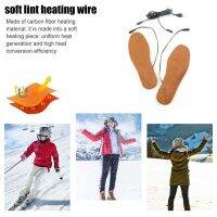 F7USB Electric Heated Insole Rechargeable Heated Insole Winter Warming Pad Insert Heating Foot Pad