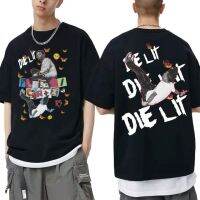 การออกแบบเดิมเวลาเพลงอัลบั้ม Die Lit กราฟิก Tshirt Men Women Vintage Hip Hop ขนาดใหญ่เสื้อยืดชายคุณภาพสูงแขนสั้น teesS-5XL