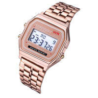 [Cutewomen2020] F91W Retro สไตล์สีกันน้ำนาฬิกาอิเล็กทรอนิกส์