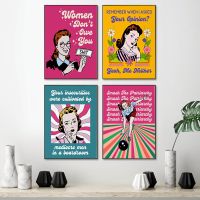 Luyameishop Girl Power Feminist Art พิมพ์ภาพวาด,Self Love สร้างแรงบันดาลใจอ้าง Vintage ผ้าใบโปสเตอร์ Beauty Room Retro Wall Decor ภาพ