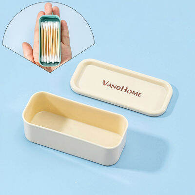 Rayua INS Portable Cotton Swab BOX Travel dental Floss Holder กรณีจัดกล่องเก็บฝุ่นกล่องเก็บสายหูฟัง