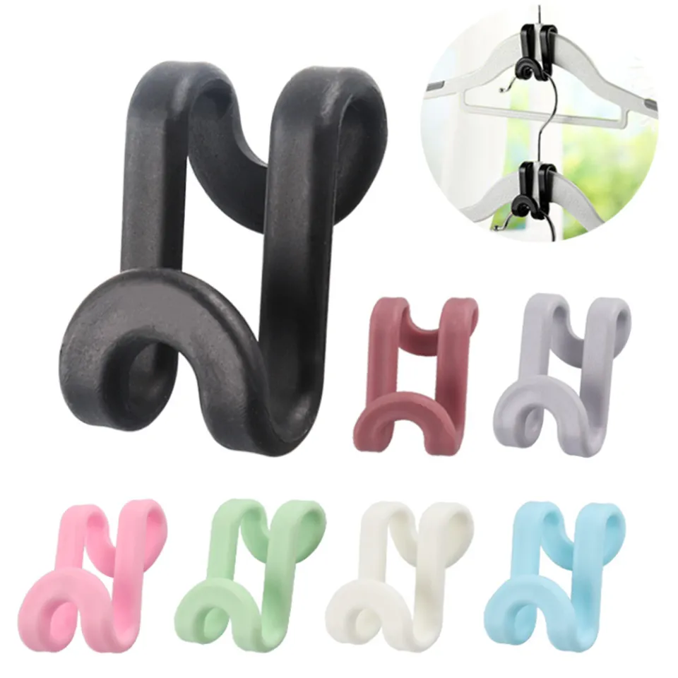 10pcs Closet Space Saving Clothes Hanger Connector Hooks