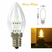 E12 LED Candelabra Light Bulb 4LEDS Candle Lamp 0.8W Light Warm / Cold White